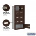 Salsbury Cell Phone Storage Locker - 5 Door High Unit (5 Inch Deep Compartments) - 8 A Doors and 1 B Door - Bronze - Recessed Mounted - Master Keyed Locks  19055-09ZRK